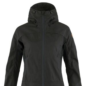 Fjallraven Abisko Dark Grey Black Lite Trekking Jacket Womens in Small